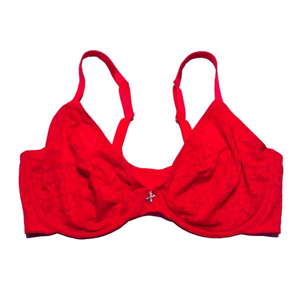 Savage X Fenty Tagged by Savage Unlined Bra Goji Berry Red Size 42H